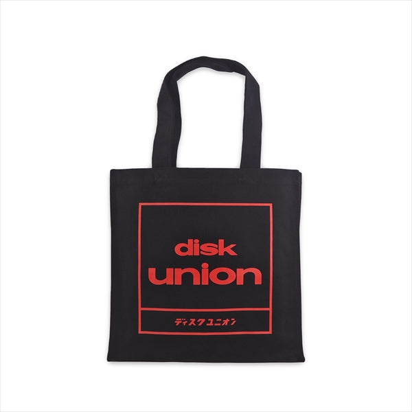 DISK UNION Square Logo Tote Bag