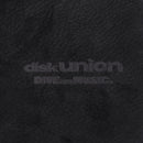 "BLACK" DISK UNION Suede Leather Turntable Slipmat