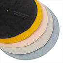 "GRAY" DISK UNION Suede Leather Turntable Slipmat