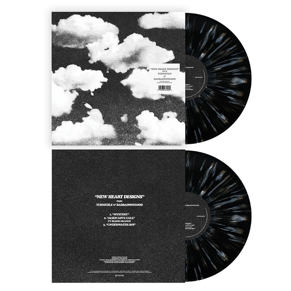 LP Turnstile &amp; BadBadNotGood New Heart Designs (Black &amp; White Clouds Vinyl) 075678613760 Roadrunner Records 未開封 /00260 Turnstile & BadBadNotGood – New Heart Designs – Vinyl (Black