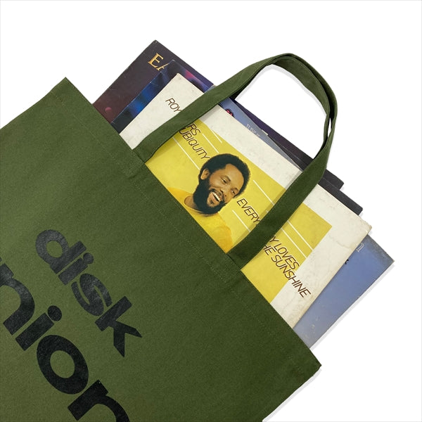 DISK UNION Logo tote bag