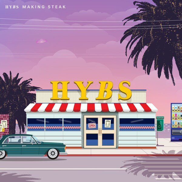 Hybs Making Steak 限定 アナログ レコード LP VINYL HYBS Making Steak Blue Vinyl LP Record | K-Indie Pop Album