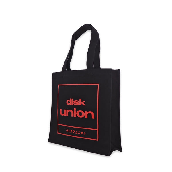 DISK UNION Square Logo Tote Bag