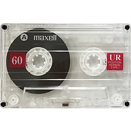 MAXELL Blank Audio Cassette Tape (2 pack) UR-60