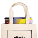 DISK UNION Square Logo Tote Bag