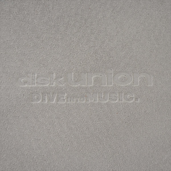 "GRAY" DISK UNION Suede Leather Turntable Slipmat