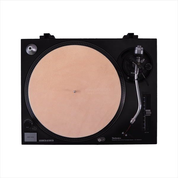 "PINK" DISK UNION Suede Leather Turntable Slipmat