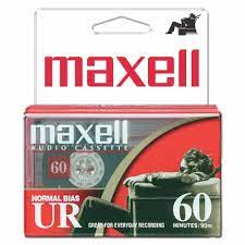 MAXELL Blank Audio Cassette Tape (2 pack) UR-60