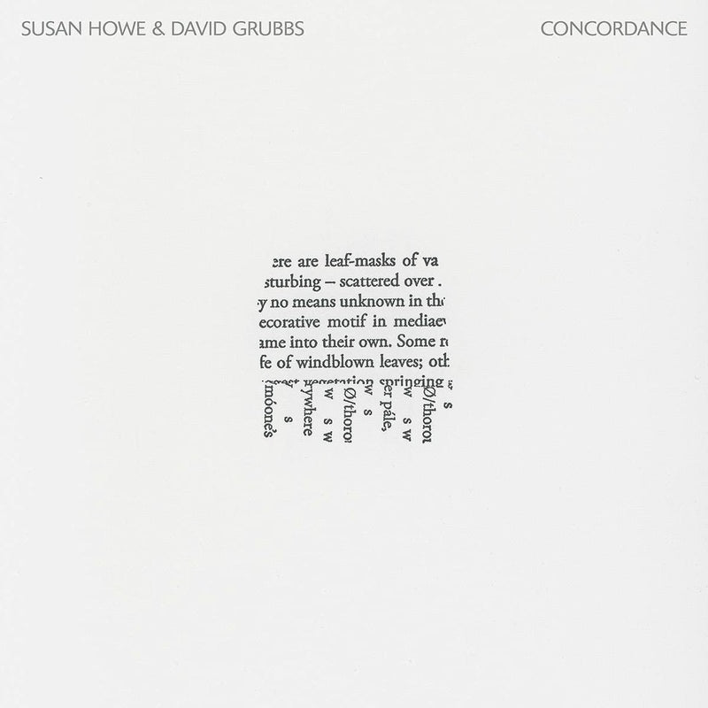 Susan Howe / David Grubbs - Concordance